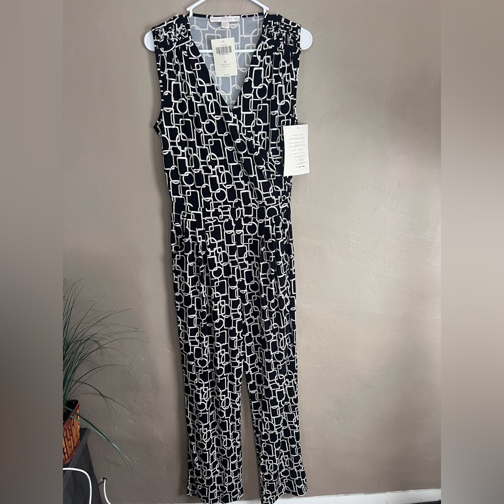 Boston Proper Monochrome Chain Link Jumpsuit